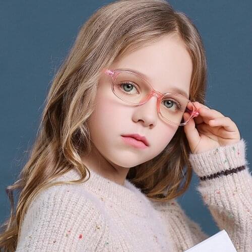 Glasses Kids Blue Light Anti Glare Filter Children Eyeglasses Girl Boy Flexible Optical Frame Blocking Clear Lenses UV400 3-13