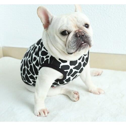 Pug Dog Clothes Summer French Bulldog Clothing Vest T-shirt Poodle Schnauzer Corgi Costume Shiba Inu Dog Apparel Bulldog Shirt