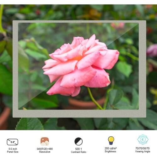 Original 5.6 Inch LVDS LCD screen AT056TN52 V3 Resolution 640*480 Brightness 200 Contrast 500:1
