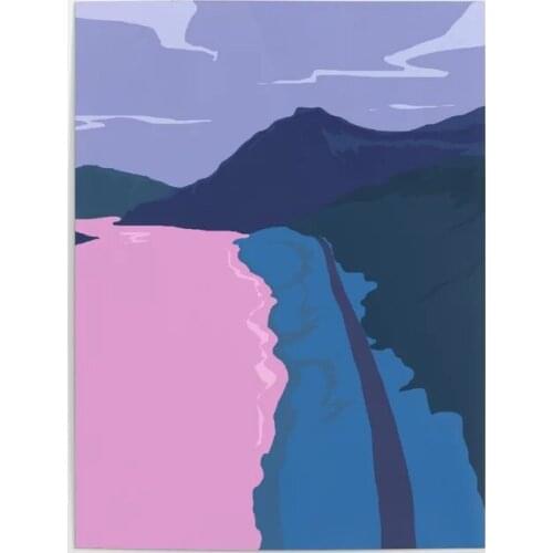 Canvas Printed Poster Home Iceland Decorative Painting Vaporwave Wall Art Pictures Landscape Living Room Modular No Framework