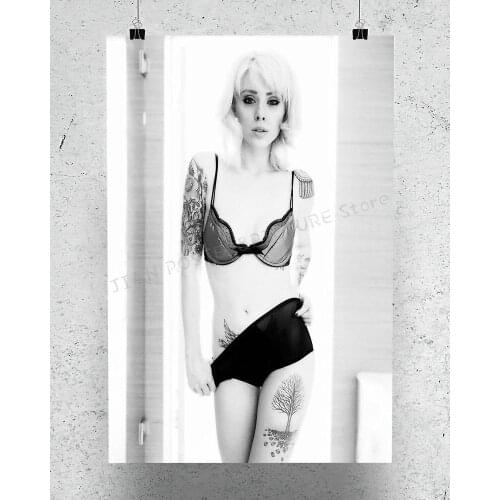 R0189 Alysha Nett Sexy Tatoo Girl 10 Star Sexy Beautiful Girl Model Wall Sticker Silk Poster Art Home Decoration
