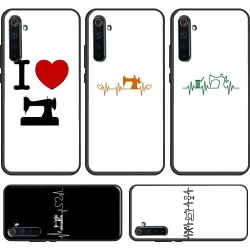Heart beats for sewing machine Case For Realme C3 XT X7 X50 7 6 Pro OnePlus Nord 8 7 Pro 7T For OPPO Reno 4 Find X2 Pro