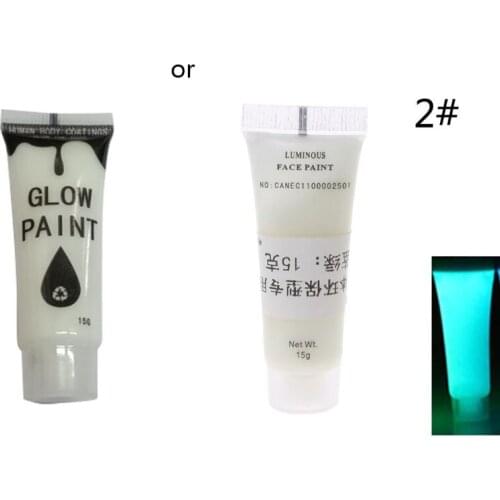 Glow in The Dark Liquid Luminous Pigment Non-Toxic Blacklight Face Paint Makeup