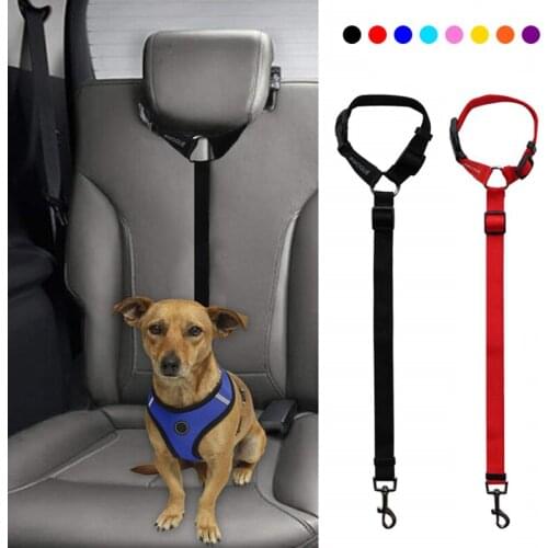 Pet Products Universal Practical Cat Dog Safety Adjustable Car Seat Belt Harness Leash Puppy Seat-belt Travel Clip Strap Leads