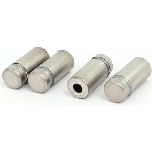 UXCELL 4pcs 12x25mm 16x25mm 50x19mm Stainless Steel Glass Table Spacers Standoff Fixing Screws Bolts