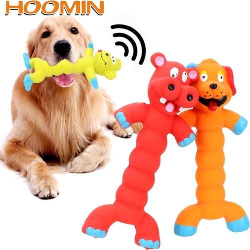 HOOMIN Puppy Pet Play Chew Toys Dogs Cats Pets Supplies Animal Shape Rubber Squeaky Sound Toy Dog Toys