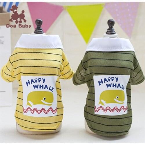 High Quality Pet Dog Clothes Summer Vest For Dogs Cats Puppy Small Dog Clothing Whale Apparel Clothes Chihuahua chaleco perro