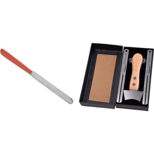 1 Pcs Guitar Fret Crowning Luthier File & 1 Set Guitar Fret Wire Groove Protector Ruler Fingerboard Replace Tool Set