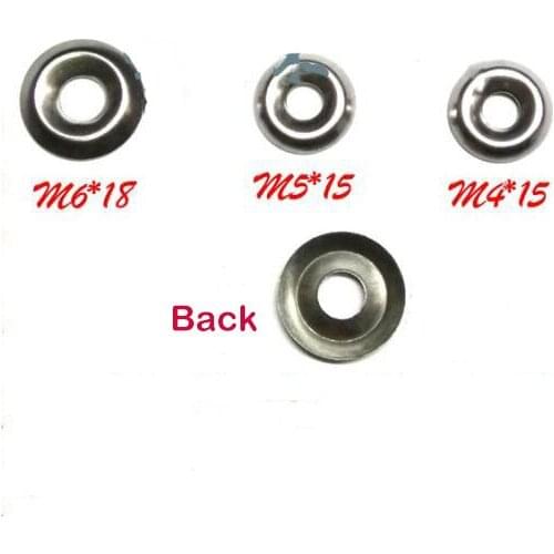 10pcs M4 M5 M6 bowl screw gaskets bump hollow washers stamped spacer fish eye shape stainless steel 15mm/18mm/26mm OD