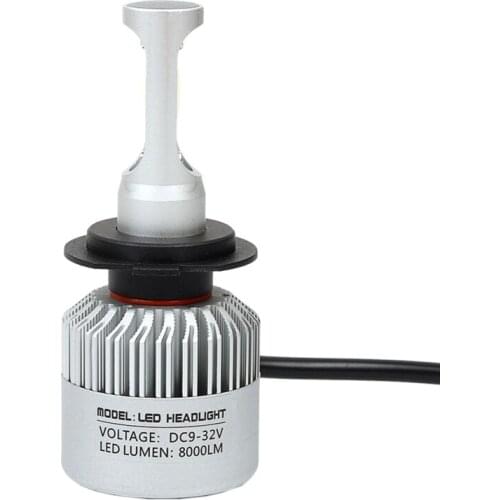 40GF 9~30V H7 COB LED Headlight Conversion 80W 8000LM 6500K Car Waterproof White Light Bulbs Aviation Aluminum Fog Light