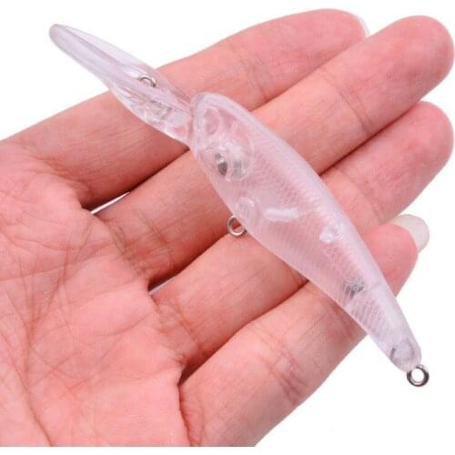 9.3cm 6g 40pcs Blank Nude Baits Crankbait Minnow Bait Unpainted Lure Bodies Fishing Bait