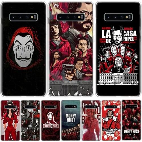Hot Spain TV Money Heist House Phone Case For Samsung Galaxy Note 8 9 10 20 S7 S8 S9 S10 S10E S20 S21 Ultra FE J6 Plus Lite Cove