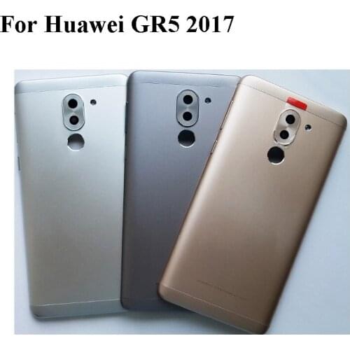 With LOGO Battery Back Cover For Huawei GR5 2017/ GR52017 battery back Housing Door Case with back camera glass Replacement