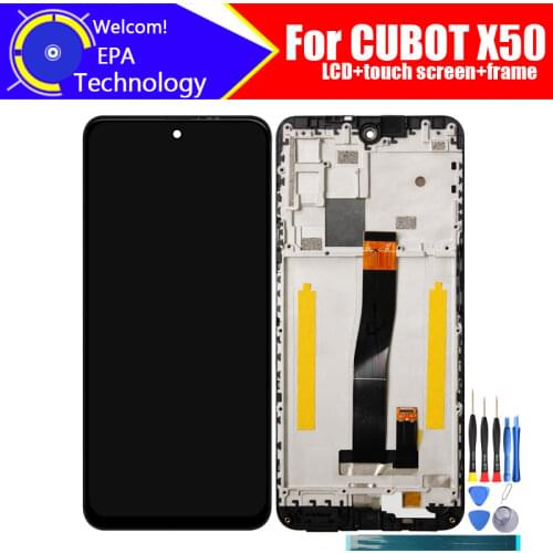 CUBOT X50 LCD Display+Touch Screen Digitizer+Frame Assembly 100% Original LCD+Touch Digitizer for CUBOT X50