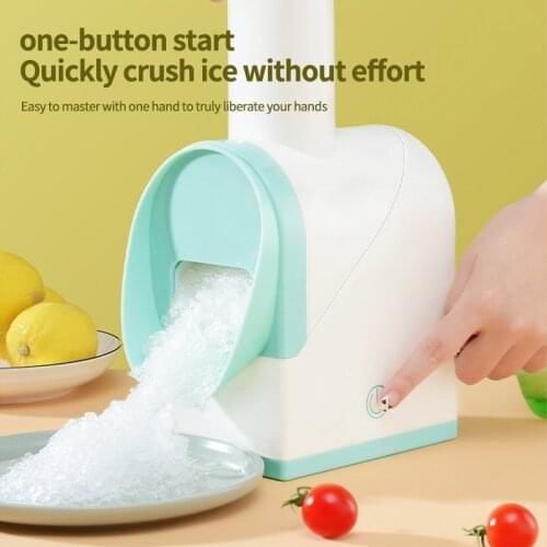 Ice Crusher Countertop Handle DIY Manual Portable Ice Breaker Home Electric Ice Slush Block Making Machine Tool USB Charging HOT