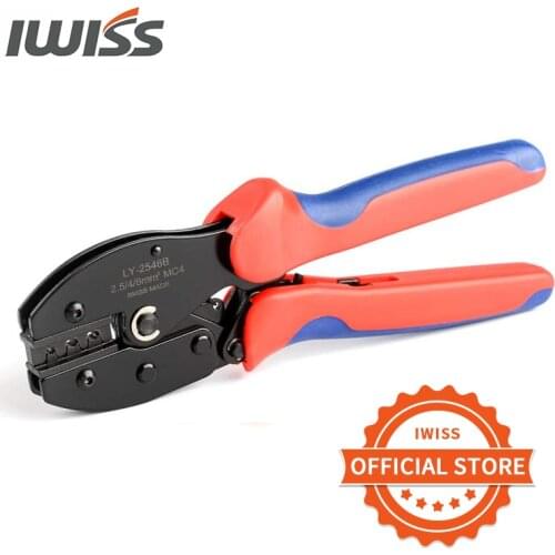 IWISS LY-2546B MC3/4 Connectors Crimper pliers for Solar Panel PV Cable Crimping Tool AWG 14.12.10 (2.5,4,6.0 mm² )