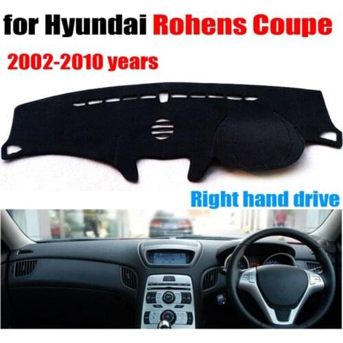 Car dashboard cover mat for Hyundai Rohens Coupe 2002-2010 Right hand drive dashmat pad dash cover auto dashboard accessories