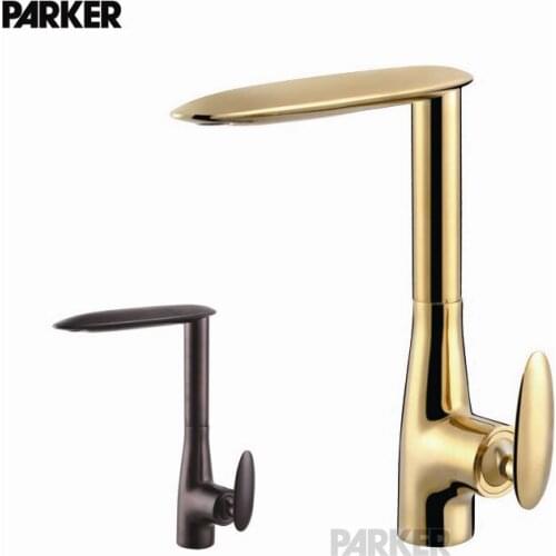 Copper titanium gold casting bronze brown European kitchen faucet kitchen faucet basin faucet drawing
