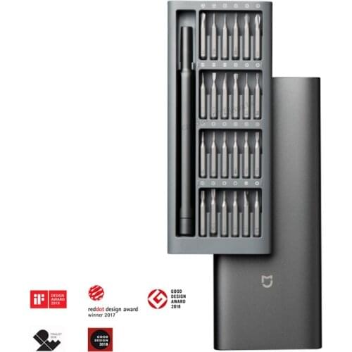 2021 Original Xiaomi Daily Use Screwdriver Kit 24 Precision Magnetic Bits Alluminum Box DIY Screw Driver Set For Smart home