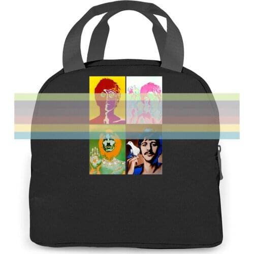 BeetleLondon Week 1967 John Lennon New Gray Style women men Portable insulated lunch bag adult