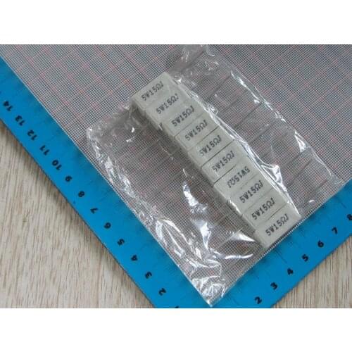 Brand new 10pcs 15R 5W Cement resistance 5W 15ohm 5% 15R Cement resistance
