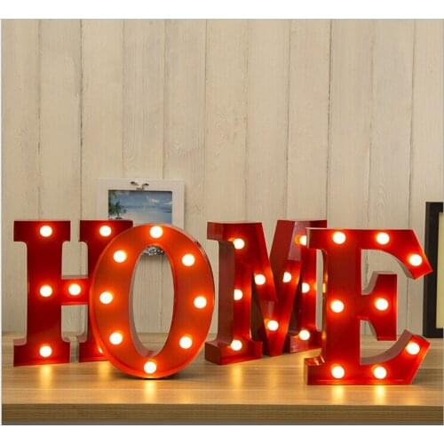 Romantic Customized LED Business Signs Metal lamp Bulb Letters Lighting Logotype for Valentines Day