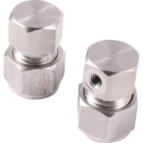High Pressure Atomization System Non-Slip Lock End Cap Connector 3/8 Water Pipe Fitting 3/16" Thread Misting Nozzles Accessories