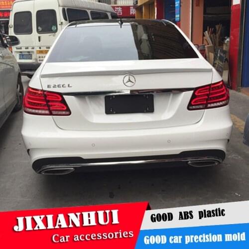 For W212 Spoiler 2008-2015 Mercedes-Benz W212 YC E-class E200 E260 Spoiler ABS plastic Material Car Rear Wing Color Rear Spoiler