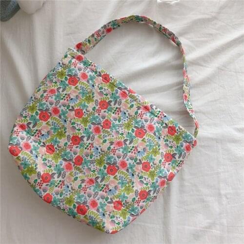 High Quality Customized Floral Stylish Cotton Canvas Tote Bag