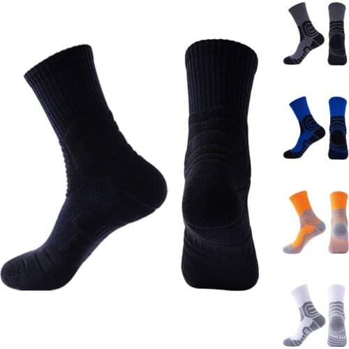 1Pair Mens Casual Socks Soft Breathable Cotton Ankle Socks Basketball Sports Socks Mens Boy Short Comfortable Tube Socks DTJH