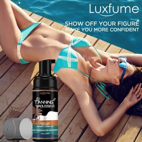 100ml Tanning mousse Bronze Tanning Sunless sun tanning bronzer sunless tanning spray self tanning body lotion self care