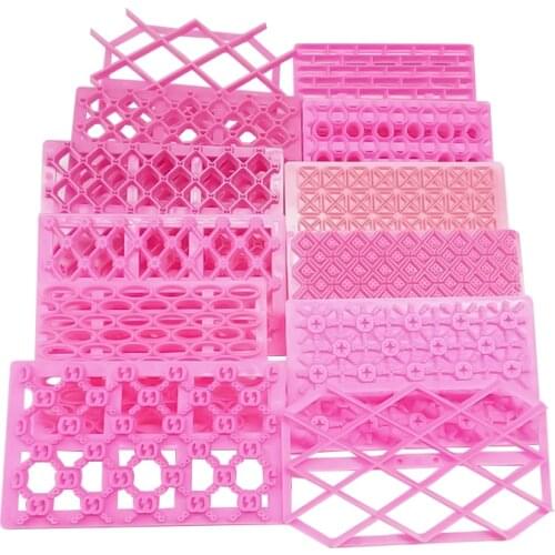 13 Soorten Plastic Diy Fondant Cake Embosser Bloem Cookie Cutters Biscuit Mallen Icing Embossing Decoratie Cutter Cake Tools