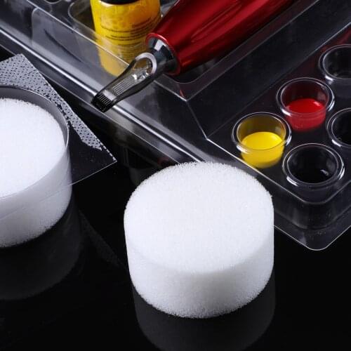 24pcs Solong Disposable Sterilized Tattoo Needle Dip Foam Cleaning Cup Tattoo Supplies Accessories Professional Tatoo Equipment