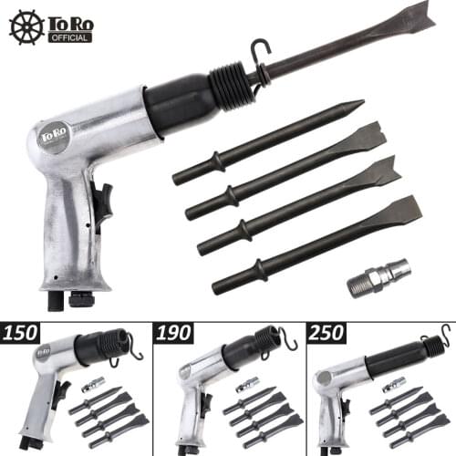 4pcs/lot Hard 45# Steel Solid Pneumatic Air Hammer Impact Head Support Pneumatic Tool Accessories for Knocking Rusting Removal