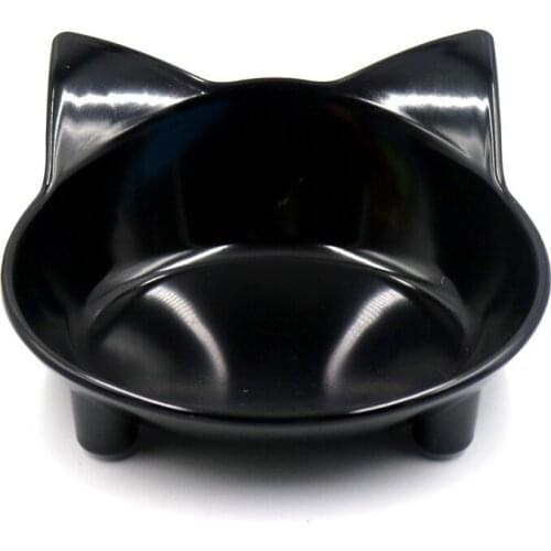Anti-slip Pet Single Bowl Cute Cat Shaped Feeding Food Bowls Puppy Feeder Drinking Water Bowl Cats Dogs Feeder Pets Supplies
