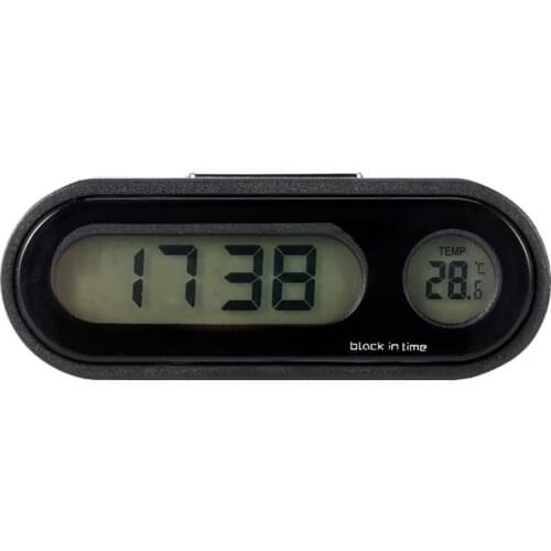 Car Mini Automobile Digital Clock Auto Watch Automotive Thermometer Hygrometer Decoration Ornament Clock In Car Car-Styling LED