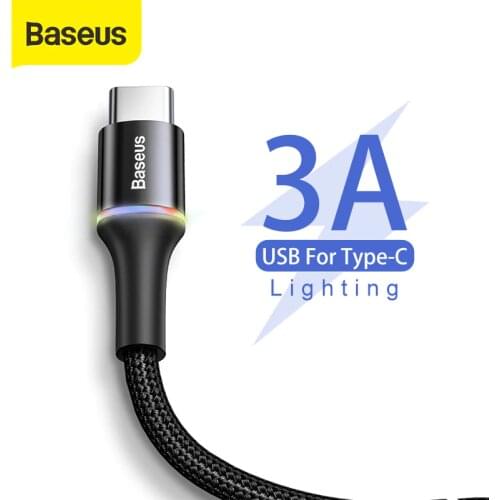 Baseus USB Type C Cable For Samsung for Xiaomi Redmi Note 7 Oneplus 7 Pro type-C Charger Mobile Phone USB C Fast Charging Cable