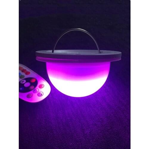 Wireless remote control rechargeable 24Pcs RGBW LED module under table light waterproof Wedding Xmas Bar Club decor-Multicolor