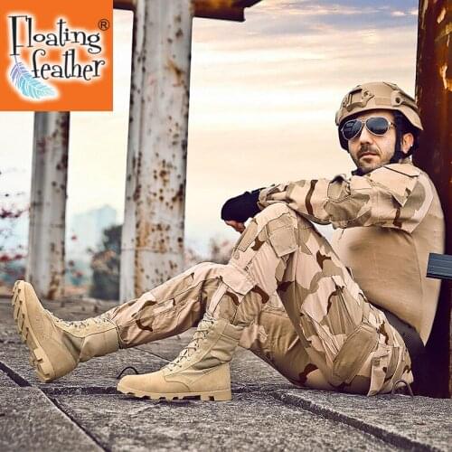 High Quality Mens Desert Boots High-Top Wear-Resistant Non-Slip Male Combat Boots Fashion Winter Amy Work Snow Boat