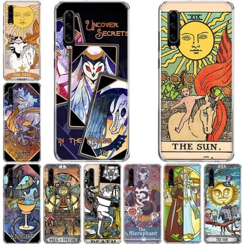 Interesting and fun Tarot Phone Case For Huawei P10 P20 P30 P40 Mate 30 20 10 Lite Pro P Smart Z Plus 2019 2018 Cover Coque