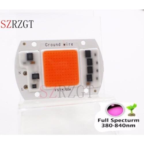 COB LED Grow Light Lamp Chip Full Spectrum 220V 20W 30W 50W For Flower Plant Hydroponic Seedling Greenhouse Vegetation Vegetable