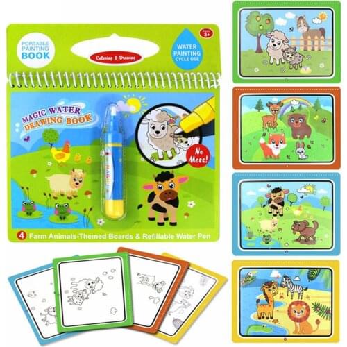 ChildrenS Baby Water Painting Can Be Used Repeatedly Graffiti This Magical Graffiti Colorful Water Album Bag