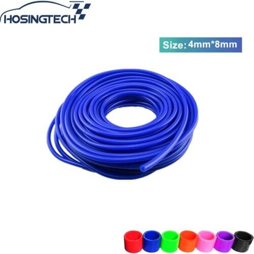 HOSINGTECH- ID:4mm OD:8mm New Silicone Vacuum Hose /Tube Silicone Pipe 50M