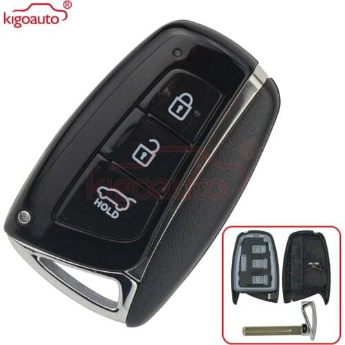 Kigoauto Smart key shell case 3 button for Hyundai Santa Fe ix45 2013 2014