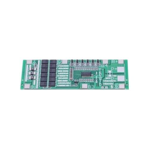 24V 6S 40A 18650 Li-Ion Lithium Battery Poretect Board Solar Lighting BMS PCB with Balance for Ebike Scooter