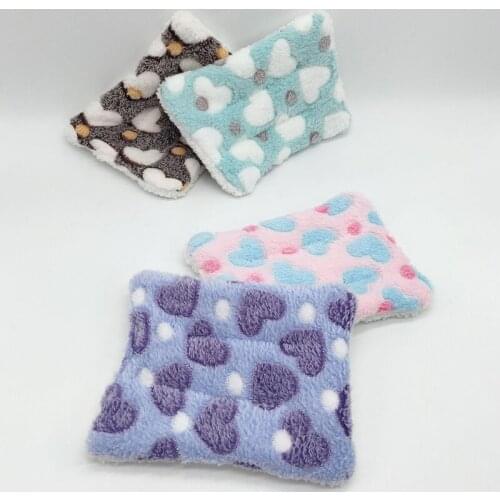 Small Animal Guinea Pig Hamster Bed Winter Warm Squirrel Hedgehog Rabbit Chinchilla Bed Mat House Nest Small Pet Accessories