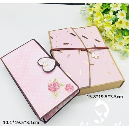 Metal Cutting Die Cut Planner Gate Fold Notebook Storage Gift Box Scrapbook Paper Craft Handmade Album Card Punch Art Cut Dies