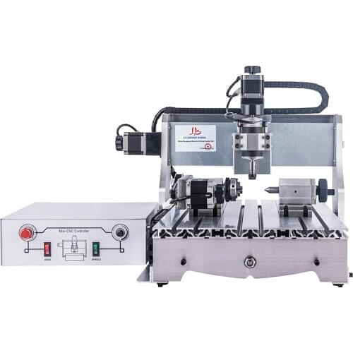 Mini CNC Router 4030 T-D300 Engraving Milling Cutting Machine 4 Axis