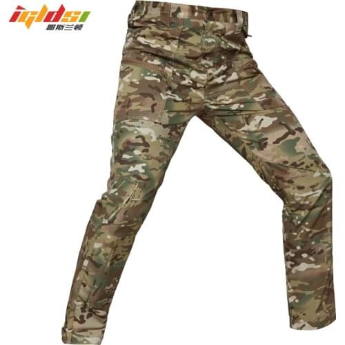 Mens Camouflage Tactical Cargo Pants Multi-Pockets Military Army Combat Trousers Multicam Shoot Hunt Work Pants Plus Size 5XL
