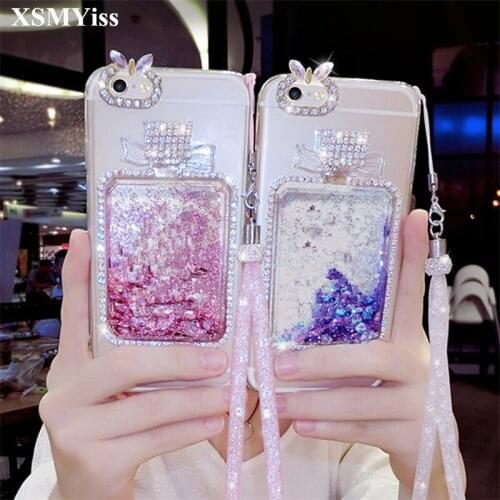 For Huawei P8 P9 P10 P20 P30 PLUS LiTE Mate10 20 Pro Lite Girls Rhinestone Diamond Bling Liquid sand Quicksand soft phone case